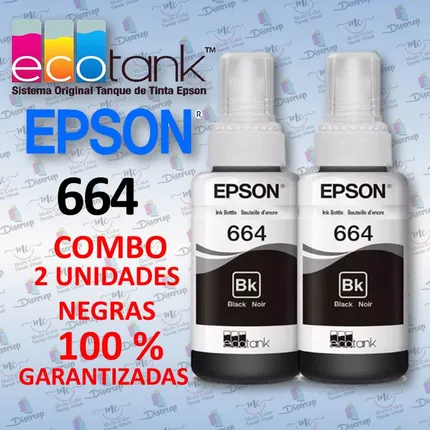 Tinta Negra 664 pack DE DOS UNIDADES